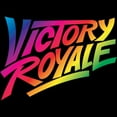 thumbnail image 2 of Men's Fortnite Victory Royale Rainbow Logo  Graphic Tee Black Large, 2 of 5