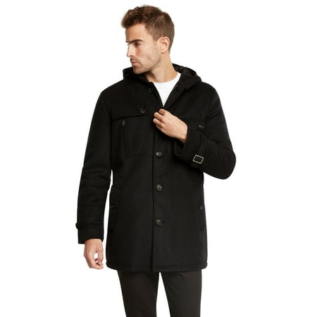 men's euro slim fit wool peacoat jacket by jack &