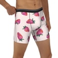 thumbnail image 5 of Sigee Hand Drawn Strawberry for Men's Boxer Briefs,Moisture Wicking and Breathable Medium, 5 of 9
