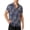 #220-Dark Blue, variant on Men's Peacock Feather Print Short Sleeve Button Down Hawaiian Shirt Casual Summer Beach Top Army Green M Gifts for Father
