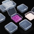 thumbnail image 4 of 36 Pieces Small Clear Plastic Beads Storage Containers Box with Hinged Lid, Storage Case of Small Items, Crafts, Jewelry, Hardware (2.12 x 2.12 x 0.79 Inches), 4 of 7