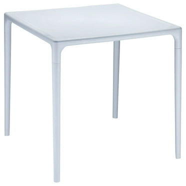 28" Gray Patio Square Stackable Dining Table