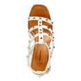 thumbnail image 4 of Time and Tru Women’s Studded Strap Wedge Sandals, Wide Width Available, 4 of 6