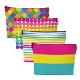 thumbnail image 1 of Bolsas de maquillaje Chenyoumaoyi con forma de arcoíris, 4 unidades, 25 x 18 cm, 1 of 7