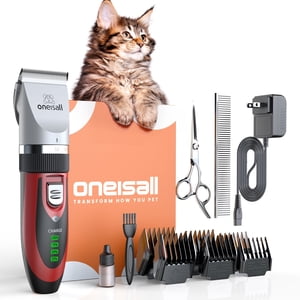Oneisall C6 Cat Clippers, Low-Noise Cordless Trimmer