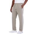 thumbnail image 2 of vdgthytj Mens Athletic Pants Drawstring Elastic Waist Side Striped Texture Running Outdoor Sport Tapered Trousers with Pockets(Large,Khaki), 2 of 7