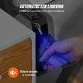 thumbnail image 4 of KFFKFF Wall-Mountable Firearm Safe, Secure Handgun Storage with Biometric, Keypad, and Key Access, Fits 1 Pistol, Ideal for Home, Bedside, or Nightstand, 4 of 9