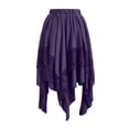 thumbnail image 2 of Gamivast Womens Gothic Skirt Asymmetrical Skirt Lace Skirt Midi Length High Waisted Elastic Waist Flowy Casual Party Renaissance Rave Cosplay Outfits, 2 of 2