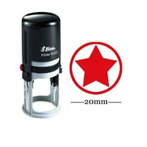 STAR Round Self Inking Rubber Stamp Custom Shiny 20mm Mini Stamps Personalized Teachers Stamps