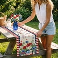 thumbnail image 3 of EGNMCR Memorial Day Decorations,4Th of July Decorations 4th Of July Decorative Tablecloth And Table Runner Independence Day Patriotic Table Linen Set Dining Table Home Decoration Linen runner, 3 of 5