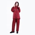 thumbnail image 4 of Abrigos de lluvia Baoblaze Traje Impermeable Cinta Reflectante Rojo SG, 4 of 7