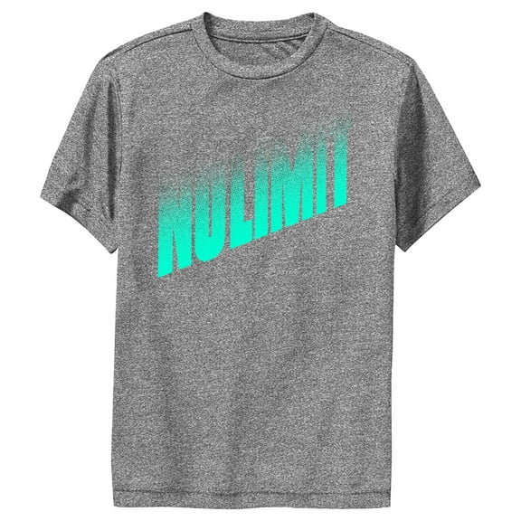 Boy's Lost Gods No Limit  Performance Graphic Tee Charcoal Heather Small