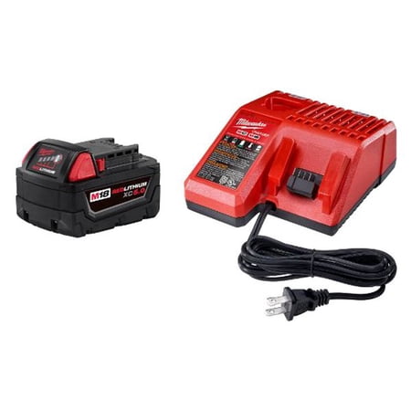 Milwaukee M18 Lithium-Ion XC 5.0AH Battery Charger Starter Kit