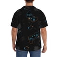 thumbnail image 7 of Goofa Game Time Printed Men's Casual Short-sleeved Shirt,Lightweight Breathable Button-down,Summer Casual men's top,Versatile Fashion shirt-, 7 of 7