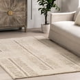 thumbnail image 3 of nuLOOM Finlay Modern Wool Machine Washable Area Rug, 7' 6" x 9' 6", Finlay Ivory, 3 of 9