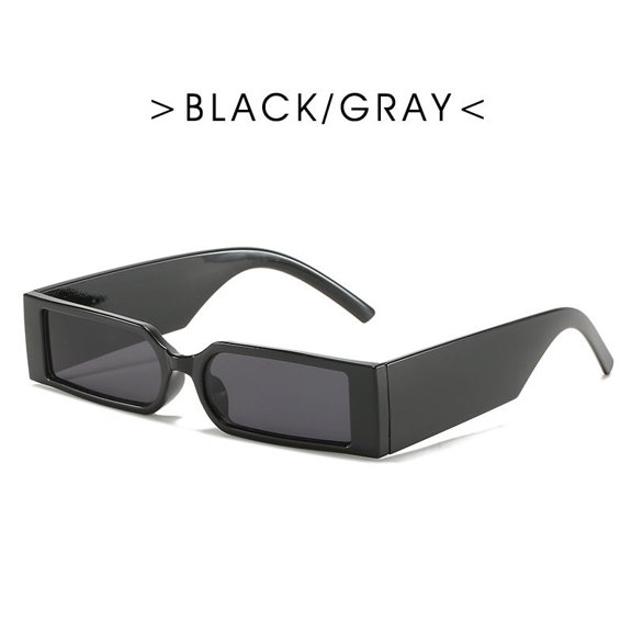 Womens Sunglasses Retro Small Square Frame with Transparent Colorful Lens PC Frame Fashion Eyewear Sun Glasses For Big