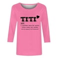 thumbnail image 4 of Dovford Women T Shirt TITI Like A Mom But Cooler Funny Short Sleeve Crew Neck Graphic Top T-Shirt Aunt Auntie Casual Tees Blouse Gift, 4 of 5