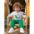 thumbnail image 5 of RUINIXCW Kids Toddler Baby Boy Birthday Dinosaur Outfit 1 2 3 4 5 6 Years Birthday Spring Fall Winter Clothes Crewneck Sweatshirt and Jogger Pants Set, 5 of 7