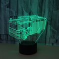 thumbnail image 3 of 3D Night Light Fire Fighting Illusion Lamp with Re, 3 of 5