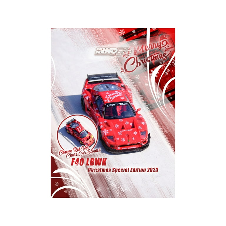 Ferrari F40 1/64 minicar LB Chase CHRISTMAS model Rare LBWK