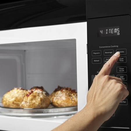 GE - 1.6 Cu. Ft. Over-the-Range Microwave - Black
