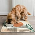 thumbnail image 2 of Pet Feeding Mat Boho Chic Artistic Vintage Rustic Aesthetic Non-Slip Absorbent Waterproof Quick Dry Washable for Dogs or Cats, 2 of 7