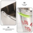 thumbnail image 2 of UPOUART Emergency Sand Bucket Handle Silver Metal Practical Design 1Pack, 2 of 8
