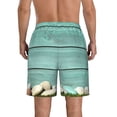 thumbnail image 3 of Naloa Wood Grain Men's Beach Shorts, Surfing shorts, Swim trunks, Quick Dry Swim Trunks for Surfing Beach Fun - Medium, 3 of 9