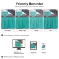 thumbnail image 7 of PiccoCasa 1Pcs Polyester Brushed Bed Skirt Elastic Dust Ruffles 16 Inch Drop Full Turquoise, 7 of 7