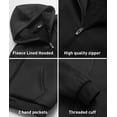 thumbnail image 4 of Sudadera con capucha SCODI de forro polar grueso tipo sherpa, negra, talla L, 4 of 5
