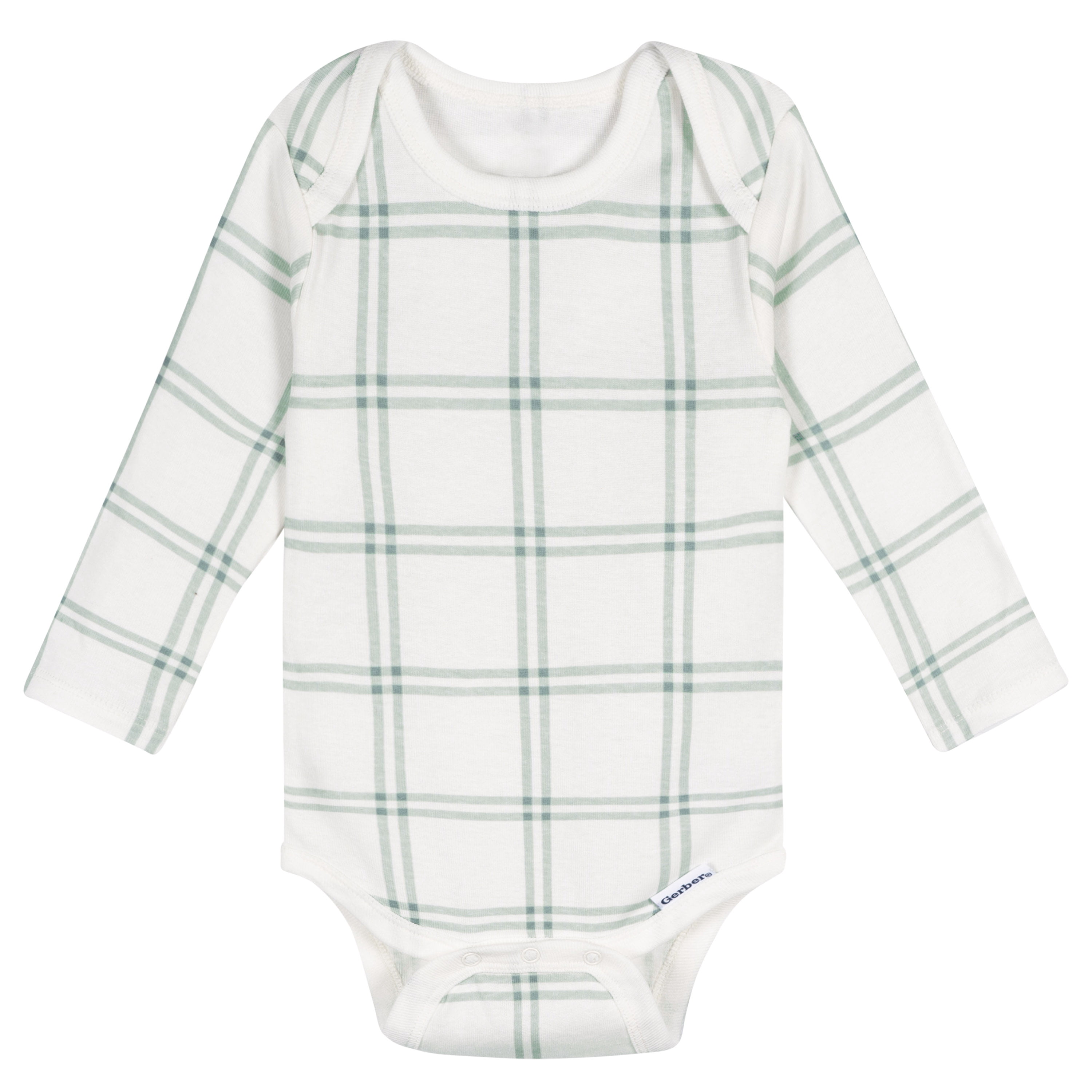 Gerber Baby Neutral 5Pk Long Sleeve Onesies Sizes 0/3 Months - 12 Months