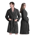 thumbnail image 1 of Bata de Baño Suave, Absorbente y de Secado Rápido, Unisex Real Textil (Gris Oxford, Unitalla), 1 of 6