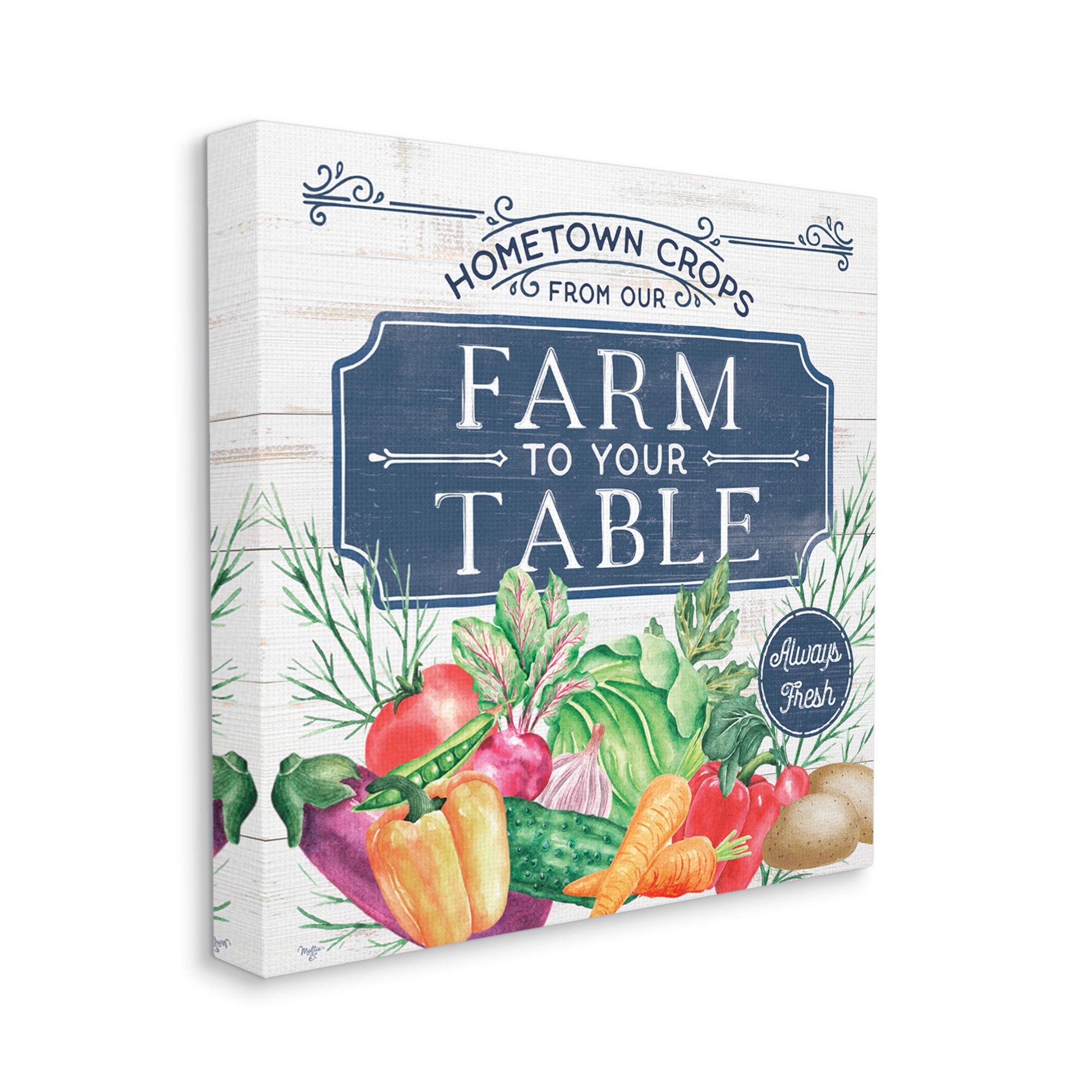 Stupell Industries Farm To Table Crops Food & Beverage Painting Gallery Wrapped Canvas Print Wall Art, 30 x 30