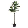 A & B Home Fiddle Leaf Artificial Fig Tree