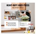 thumbnail image 3 of 2L Orange Juicer Extractor Stainless Steel Household Manual Squeezer Fruit Tincture Wine Pressing Kitchen Machine ,Anti-Drip Nozzle, 3 of 7