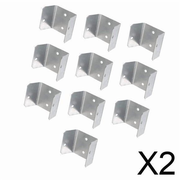 Soportes para vallas,Soportes para cercas de madera,vinilo y postes metálicos,Abrazaderas cuadradas para tuberías,conectores en forma de U,Piezas de montaje para conectores de paneles de