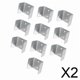 thumbnail image 1 of Soportes para vallas,Soportes para cercas de madera,vinilo y postes metálicos,Abrazaderas cuadradas para tuberías,conectores en forma de U,Piezas de montaje para conectores de paneles de, 1 of 8