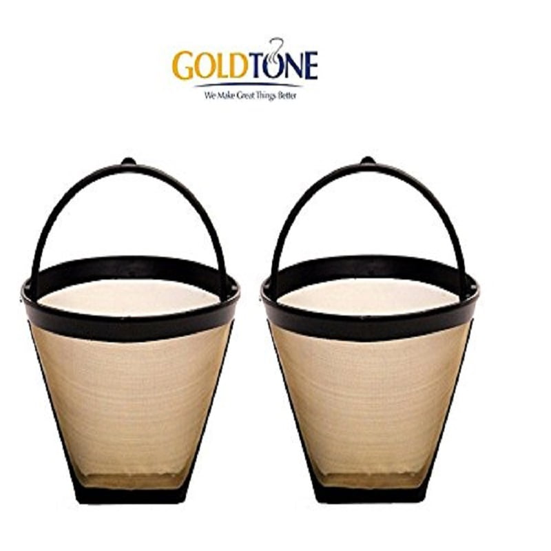GOLDTONE Reusable No.4 Cone Style KRUPS Reusable Coffee Filter Replaces Your F05342 Permanent Coffee Filter for KRUPS Machines and Brewers 