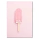 thumbnail image 1 of Póster de comida de helado de caramelo rosa de verano, lienzo Pop, arte de pared, imagen impresa, pintura, habitación de niñas, guardería, decoración del hogar, moda, 1 of 4