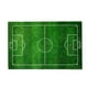 thumbnail image 2 of Alfombra suave de campo de fútbol ZJT250131492 | Alfombra de poliéster verde antideslizante para interior y exterior | Tapete de césped deportivo de 99 x 199 cm para sala de estar, dormitorio, mesa, 2 of 5