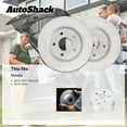 thumbnail image 2 of AutoShack Front Vented & Rear Solid Coated Brake Rotors 4-PC Set Replacement for 2013-2021 Honda Accord 2023 Honda Accord ArmorStop, 2 of 4