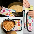 thumbnail image 5 of Yayeee Oven Mitts and Pot Holder Set of 4 Heat Resistant Kitchen Gloves Baking Hot Pad, Colorful Circles, 5 of 5