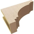 thumbnail image 6 of 5"W x 15"D x 10"H Classic Pescadero Rough Cedar Woodgrain TimberThane Corbel, Primed Tan, 6 of 6