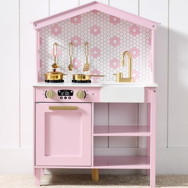 Juego de cocina Farmhouse Best Choice Products para niños con juguete