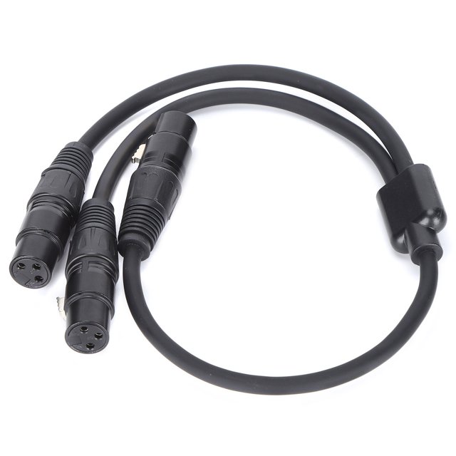 QIILU Câble XLR Femelle vers Femelle, Câble JORINDO JD6073 XLR Femelle vers Double XLR Femelle Câble Séparateur Y‐type XLR vers Double XLR Câble Microphone, Câble XLR vers XLR