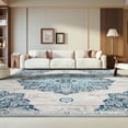 thumbnail image 4 of SAFAVIEH Brentwood Cantor Oriental Area Rug, Navy/Light Gray, 3' x 3' Square, 4 of 12