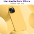thumbnail image 2 of Compatible with iPhone 15 Plus Case, Silicone Shockproof Slim Thin Phone Case for iPhone 15 Plus (6.7 inch), (Yellow), 2 of 6