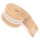 thumbnail image 3 of Burlap Ribbon with White Lace Natural Jute Roll for DIY Decoration Gift Packaging 5 Yards5cm Hole Lace, 3 of 5