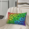 thumbnail image 5 of Honeii Rainbow Butterflies Pattern Decorative Throw Pillow Case - Elevate Your Couch, Sofa, or Bed with Stylish Home Decor-14"x20", 5 of 6