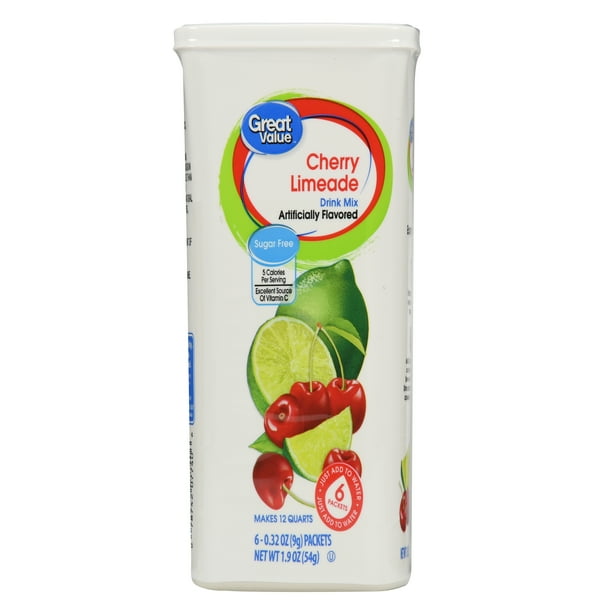 Great Value Cherry Limeade Sugar-Free Drink Mix